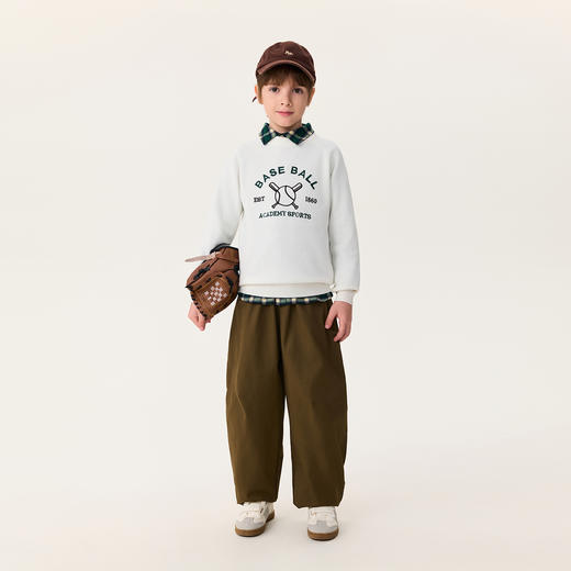 【莱赛尔】马克珍妮男童运动风绵羊毛针织衫2025年秋冬新款551903 商品图3