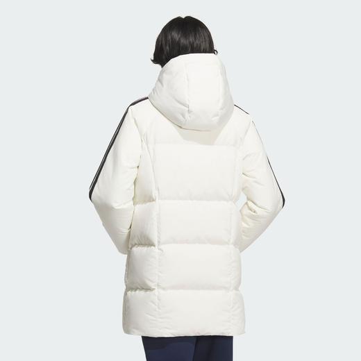 Adidas阿迪达斯MID LENGTH DOWN JACKET 女子中长款三条纹羽绒服600蓬鸭绒KC2485 商品图1