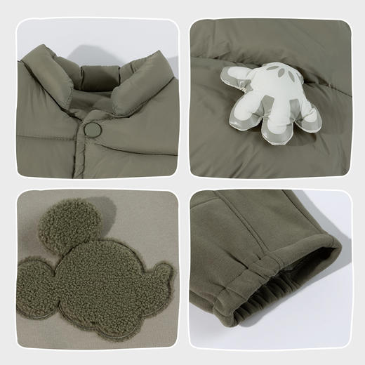 迪士尼套装（三件套)儿童冬装保暖加厚男童休闲运动装ZD4ET010 商品图3