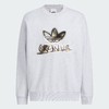 Adidas阿迪达斯SWEAT CREW男子 毛圈布格纹印花运动宽松卫衣套头衫KC0117 商品缩略图3