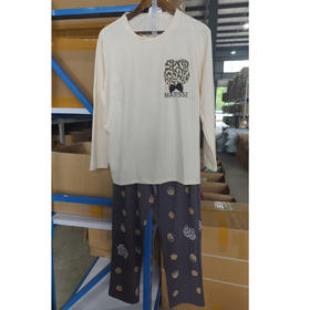 女士针织圆领长袖套装【8918】