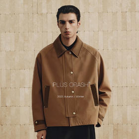 PLUS CRASH2025新款高智巴恩复古百搭工装羽绒服保暖百搭夹克外套