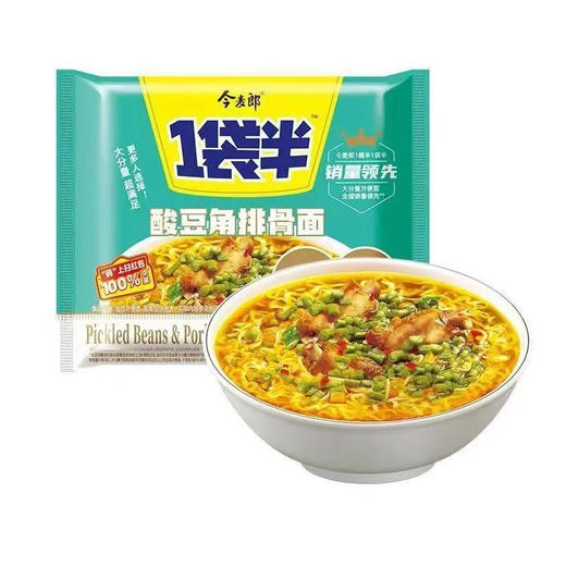 今麦郎  一袋半酸豆角排骨面 154g/袋 商品图0