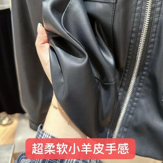 格桑米Gesamy仿小羊皮皮衣 | 松H型小短款版型，一件穿出柔酷大女主 商品图5