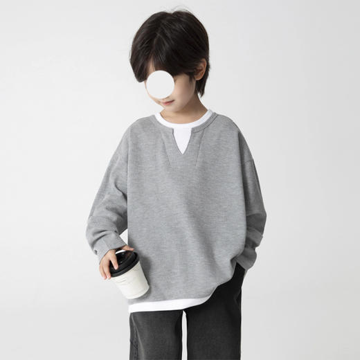 裁缝学苑TQ180童装男童卫衣纸样儿童秋冬长袖t恤新款假两件上衣样板 商品图5