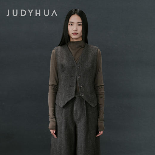 JUDYHUA 凝望系列收腰修身马甲 商品图0