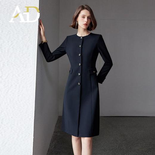 AD2024秋季新款格雷系修身通勤西装连衣裙a字裙女御姐范职业裙子 商品图3