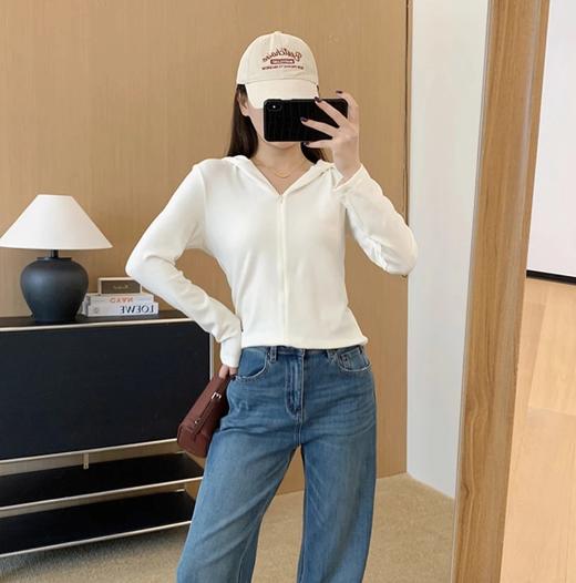 【高品质私服】【半门襟拉链显瘦连帽卫衣】彭于晏代工厂上新！定纺软糯羊毛，六色可选【无标出货 介意慎拍】WD 商品图3