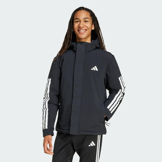 Adidas阿迪达斯INSULATED HOODED JACKET男子 拒水防风保暖运动休闲连帽夹克外套JY8303 商品图3