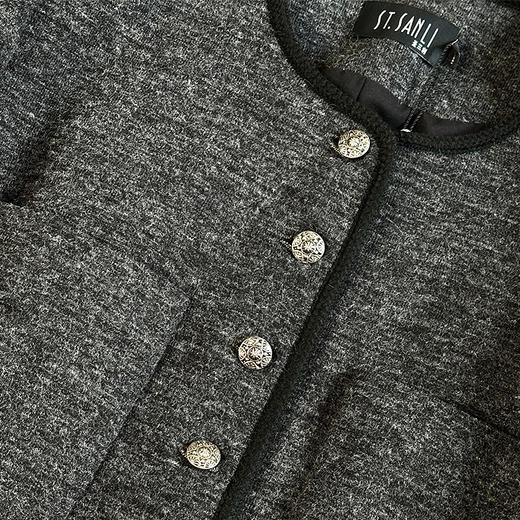 ST.SANLI【成衣系列】时尚 小香风立体剪裁工艺上衣GA124A08 商品图4