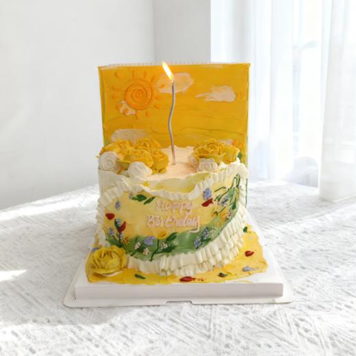 【新款】春日油画蛋糕 | 精致得宛如童话世界，一口咬下春天，浪漫就此生根发芽~~~， 商品图2