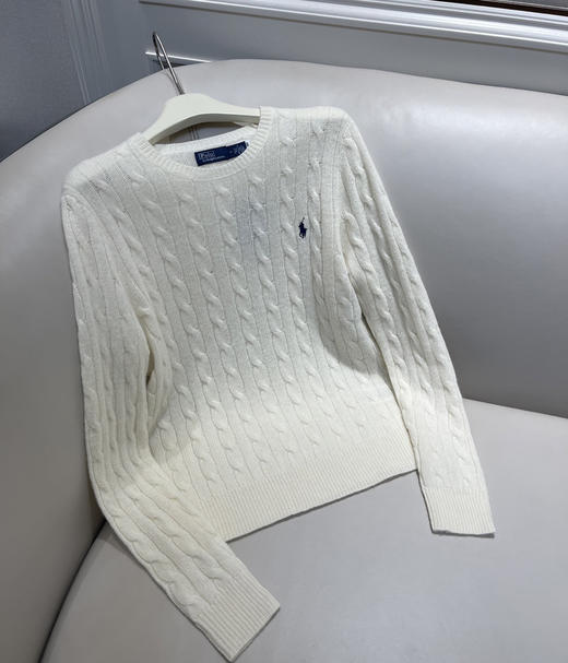 原单拉夫*伦女士羊绒绞花针织毛衣103103 商品图9