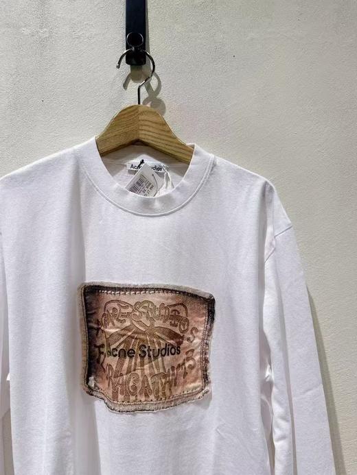 中性款贴布印花长袖T恤BA001 商品图2