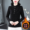 加绒加厚三色半高领荷叶边打底衫，妈妈装内搭暖过冬t恤KQL-765G315 商品缩略图2