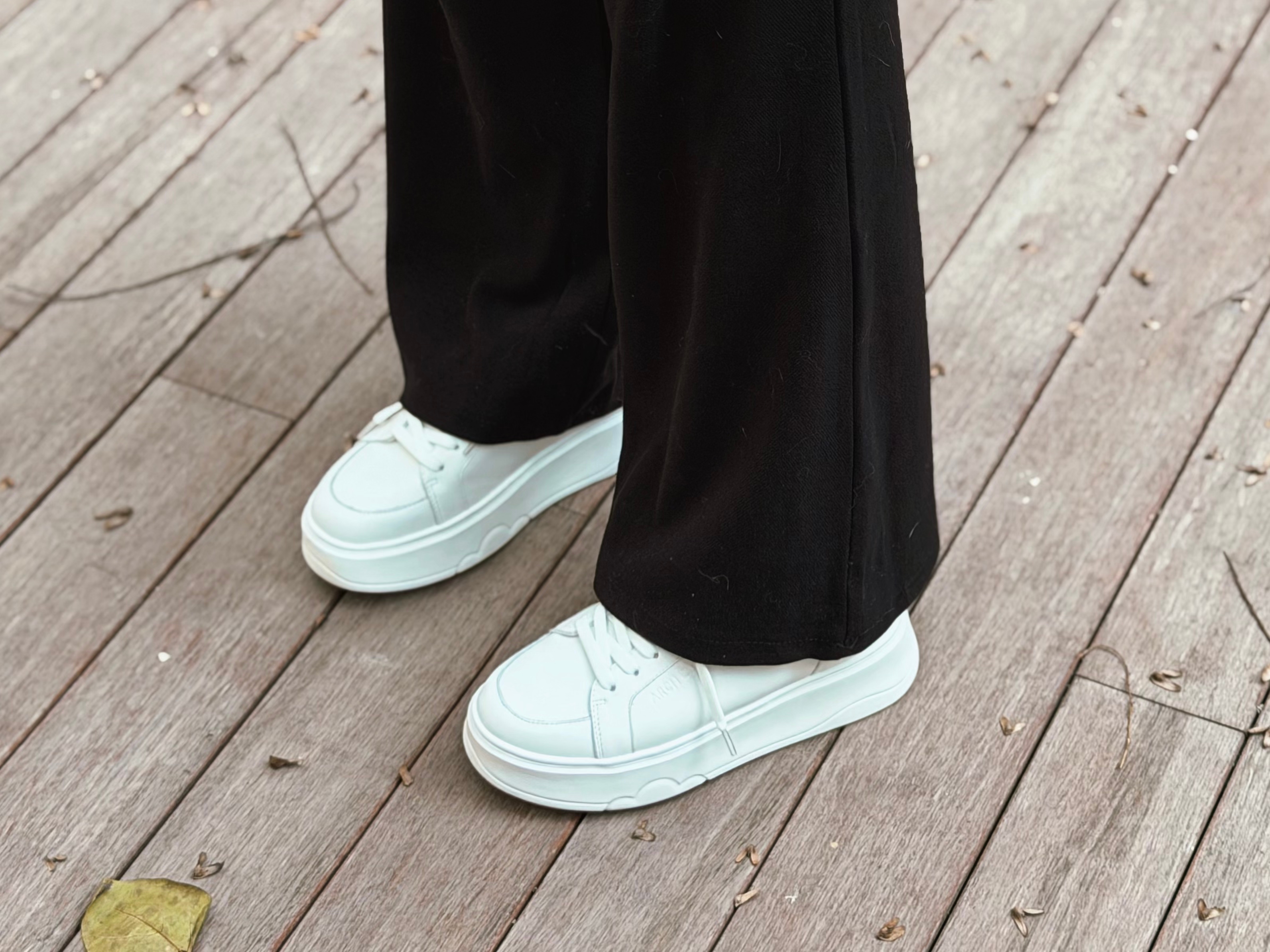 ARCHCONTACT安启美奈小白鞋，气垫云真皮，百搭云朵款