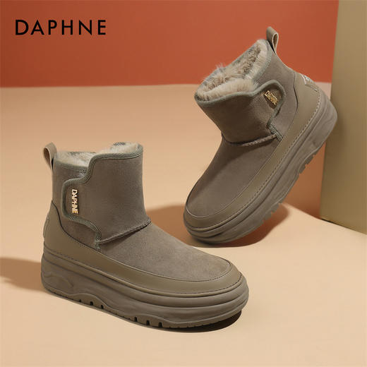 【达芙妮】厚底防水防滑加绒棉鞋4023608078 商品图1