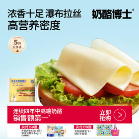 【奶酪博士】81%干酪高营养减盐浓醇奶酪片 83g*5袋