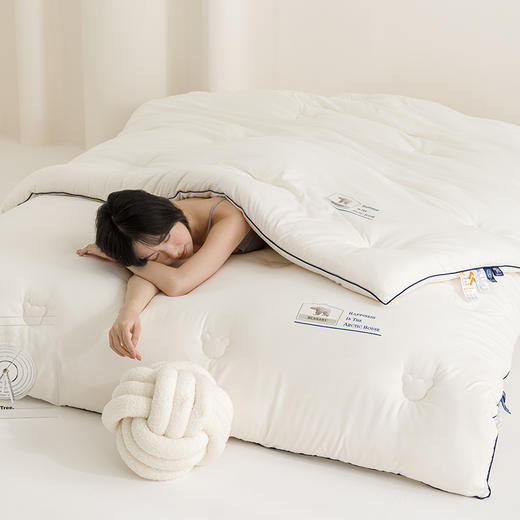 自然醒云绒棉软胖胖熊抱被大豆被冬被芯YBY 商品图6