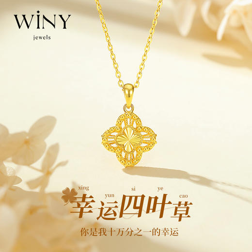 Winy s925银金缕织锦项链送老婆/闺蜜/妈妈生日节日礼物 商品图0