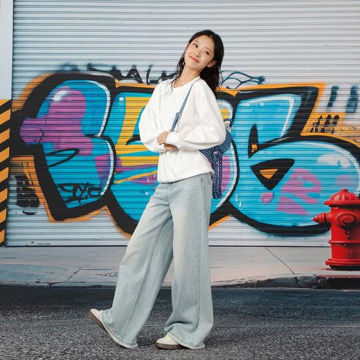 纯色落肩圆领卫衣纪念日百货门店同款164243711 商品图3