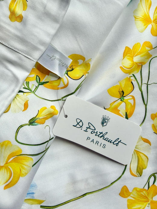 巴黎奢牌D.Porthault床品。四件套 【花枝蔓叶】【蓝黄花】 商品图10
