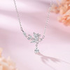 Winy s925银晶蝶坠项链送女朋友/老婆/闺蜜生日节日礼物 商品缩略图0