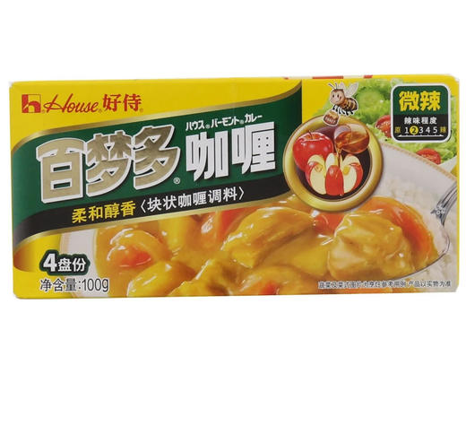 好侍百梦多 微辣块状咖喱调料 100g/盒 商品图0