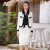 AD法式小香风套装女2024年秋冬复古时髦名媛气质粗花呢两件套裙子 商品缩略图3