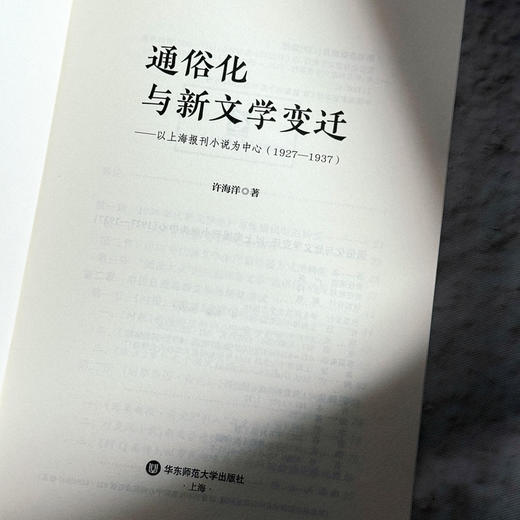 通俗化与新文学变迁 以上海报刊小说为中心 1927—1937 许海洋 商品图5