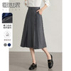 【专属特价】熙世界气质赫本风西装半身裙2025秋季新款通勤垂感百褶a字伞裙 商品缩略图0