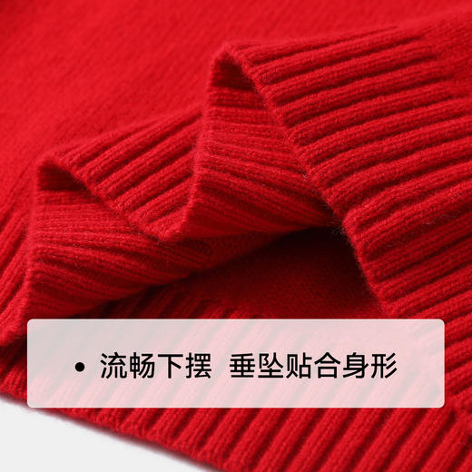 【英氏】【100%绵羊毛】女童冬款保暖羊毛衫毛衣拜年服 商品图8