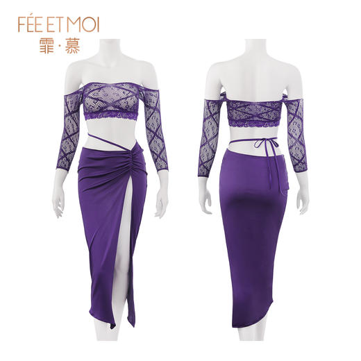 霏慕 暗欲交织透胸网衣制服套装ZY110 商品图8