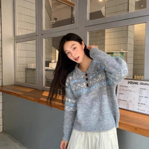 佐姿莎 费尔岛风氛围感针织毛衣合集 | 百搭不挑人 宽松版型 藏肉显瘦 慵懒随性 多款可选 商品图3