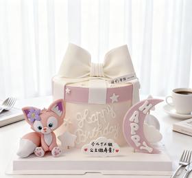 玲娜贝儿蝴蝶结卡通蛋糕-低糖处理无添加