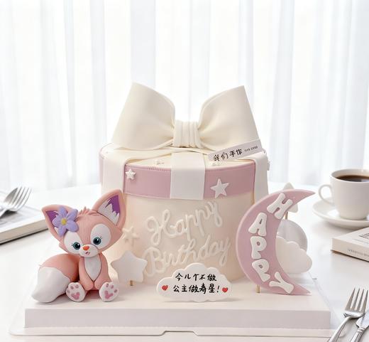 玲娜贝儿蝴蝶结卡通蛋糕-低糖处理无添加 商品图0