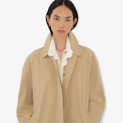 【五】BURBERRY 巴宝莉 女士中长款 Camden Heritage 轻便风衣 卡其色 8079400 A1366 商品图3