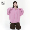 P&X设计师女装2025冬季长袖翻领加绒拉链短款卫衣825417156 粉色 商品缩略图3