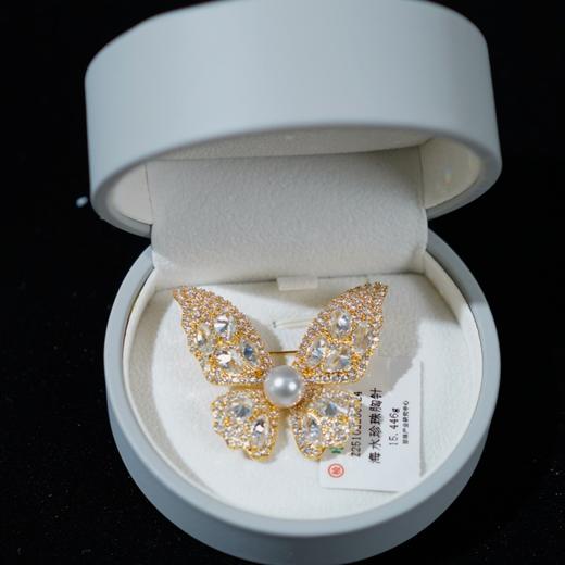 【辉姐严选】真多麻珍珠胸针 天然海水珍珠约8-9mm 带盒发货 （如需定制可联系客服） 商品图0