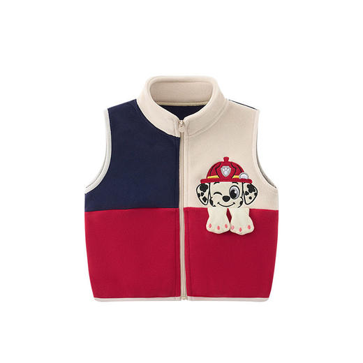 汪汪队儿童马甲宝宝卡通外穿背心双面奥粒绒坎肩中小童马夹 预售 商品图4