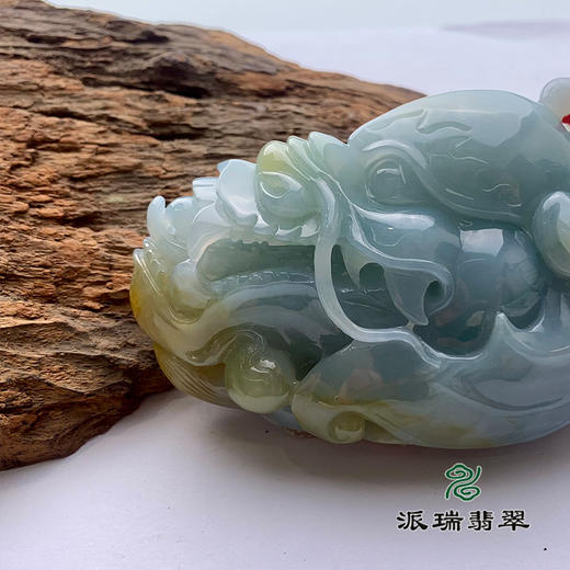 派瑞翡翠 翡翠手把件 糯种 黄翡 商品图1