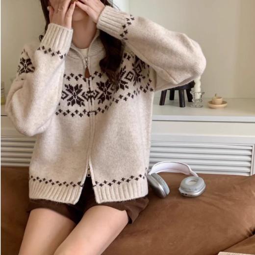 佐姿莎 费尔岛风氛围感针织毛衣合集 | 百搭不挑人 宽松版型 藏肉显瘦 慵懒随性 多款可选 商品图6