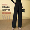HSS 3072羊毛呢气质高腰阔腿裤加厚显瘦垂感暗扣直筒裤 商品缩略图1