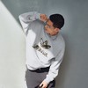Adidas阿迪达斯SWEAT CREW男子 毛圈布格纹印花运动宽松卫衣套头衫KC0117 商品缩略图6