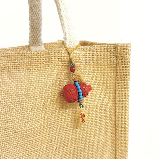 【敦煌吉福·朱砂葫芦挂件】敦煌福禄葫芦古风手机链挂件本命年挂饰包挂钥匙挂件朱砂小饰品 商品图2