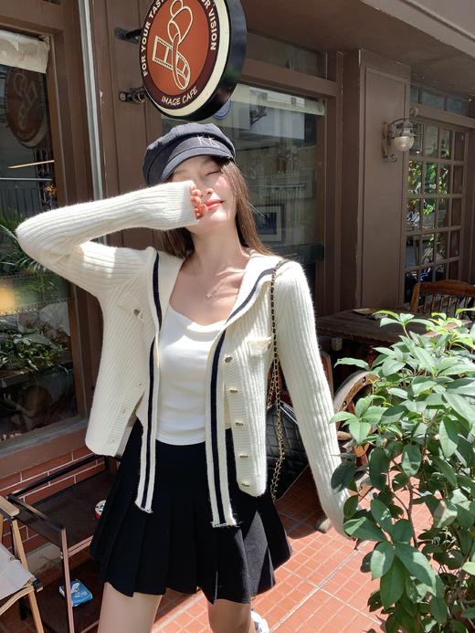 <曾小咸推荐>现货秒杀！微信超特价！ 韩系撞色白色针织毛衣 日常189.99 立减90 秒杀99.99！ 商品图9