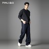 PINLI品立2025新款男士宽松秋季百搭美式高街休闲直筒牛仔长裤潮GD253116125 商品缩略图1
