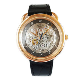 【95新】Hermès 爱马仕AR6.77AARCEAU系列自动机械镂空机芯 41MM（男款）181025TJ11