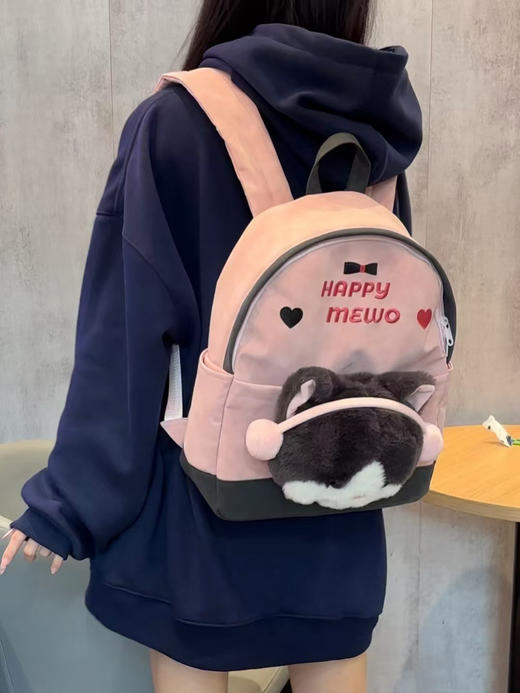 【YW】无忧购卡通动物小熊猫大容量双肩包轻便舒适学院风书包（截单后3-5天发货） 商品图3