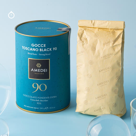 企鹅市集 | 意大利Amedei 小圆片精品巧克力250g AOC金奖推荐 高浓度黑巧 托斯卡纳90%黑巧克力 商品图3