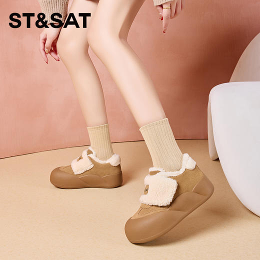 星期六包头防撞加绒保暖厚底面包鞋SS33112A10 商品图4